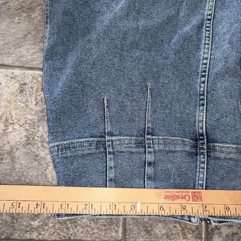 Free‎ People We the Free Virgo Mini Skirt Denim Jean 29 Zip Front Medium Wash